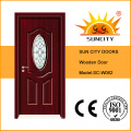 Teak Wood Main Door Design Wooden Doors (SC-W011)